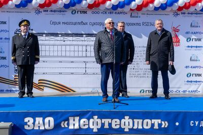 Закладка киля трех серийных судов 27.03.2025