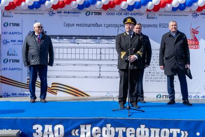 Закладка киля трех серийных судов 27.03.2025